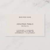 Minimalistisch Beruflich Elegante Sleek Schlicht Visitenkarte (Rückseite)