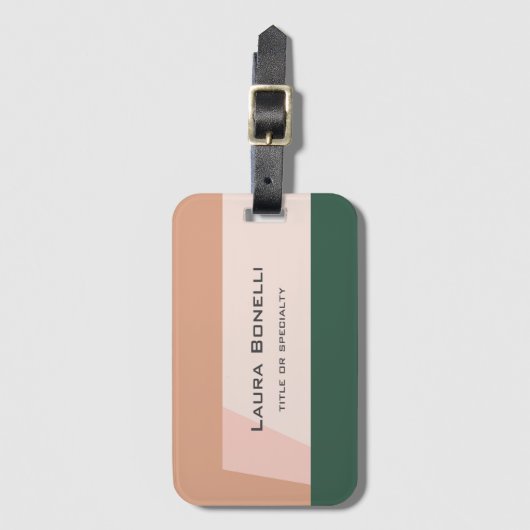 Minimalistisch Beruflich Gepäckanhänger (Vorderseite Vertikal)