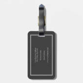 Minimalistisch Beruflich Gepäckanhänger (Rückseite vertikal)