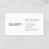 Minimalistisch, Beruflich, grün, blau Visitenkarte (Vorderseite)