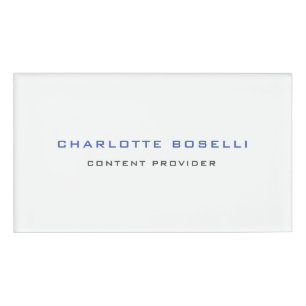 Minimalistisch Beruflich Ihr Name Titel Namenschild