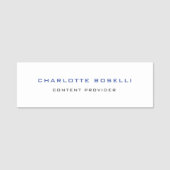 Minimalistisch Beruflich Ihr Name Titel Namensschild (Vorderseite)