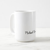 Minimalistisch Beruflich Modernes Schlichtes Schwa Kaffeetasse (Vorderseite Links)