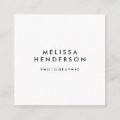 Minimalistisch Beruflich Quadratische Visitenkarte (Vorderseite)