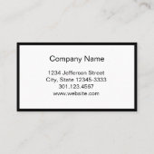 Minimalistisch Beruflich Terminkarte (Rückseite)