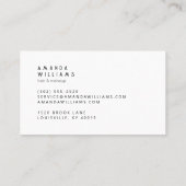 Minimalistisch Beruflich Visitenkarte (Rückseite)