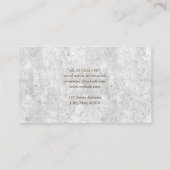 Minimalistisch Beruflich | Weiße Textur Visitenkarte (Rückseite)
