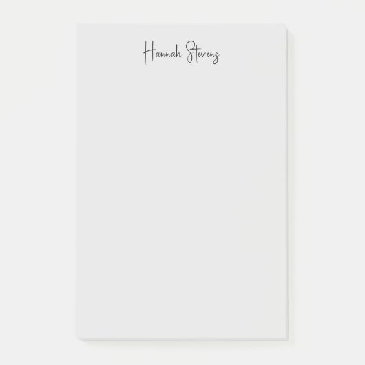 Minimalistisch Berufliche moderne Kalligrafie Post-it Klebezettel (Vorderseite)