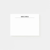 Minimalistisch Berufliche Schlicht Moderne Post-it Klebezettel (Vorderseite)