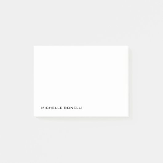 Minimalistisch Berufliche Schlicht Moderne Post-it Klebezettel (Vorderseite)