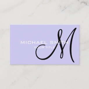 Minimalistisch Berufliche Seife Monogramm Visitenkarte