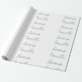 Minimalistisch Beruflicher Name Geschenkpapier (Ungerollt)