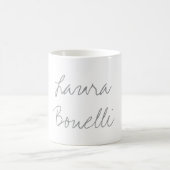 Minimalistisch Beruflicher Name Kaffeetasse (Mittel)