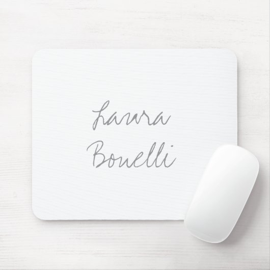 Minimalistisch Beruflicher Name Mousepad (Mit Mouse)