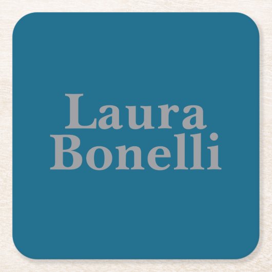 Minimalistisch Beruflicher Name Rechteckiger Pappuntersetzer (Vorderseite)