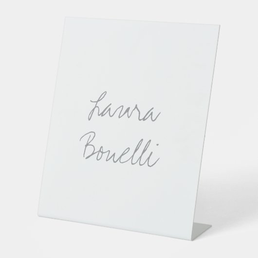 Minimalistisch Beruflicher Name Sockelschild (Vorderseite)