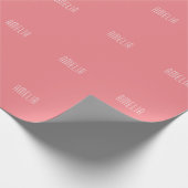 Minimalistisch Beruflicher Schlichter Name Geschenkpapier (Ecke)