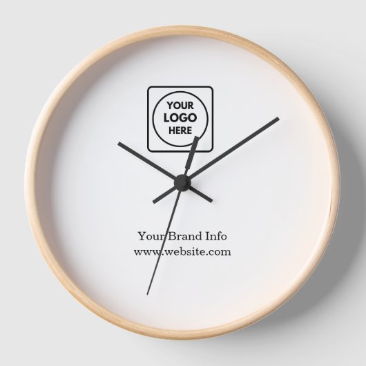 Minimalistisch | Berufliches Geschäft Uhr (Vorderseite)