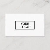 Minimalistisch Berufliches Pink Add Logo Visitenkarte (Rückseite)