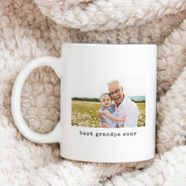 Minimalistisch Best Opa Ever Foto Kaffeetasse