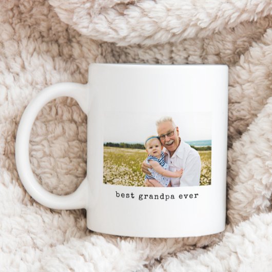 Minimalistisch Best Opa Ever Foto Kaffeetasse