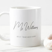 Minimalistisch Bester Lehrer je Kaffeetasse