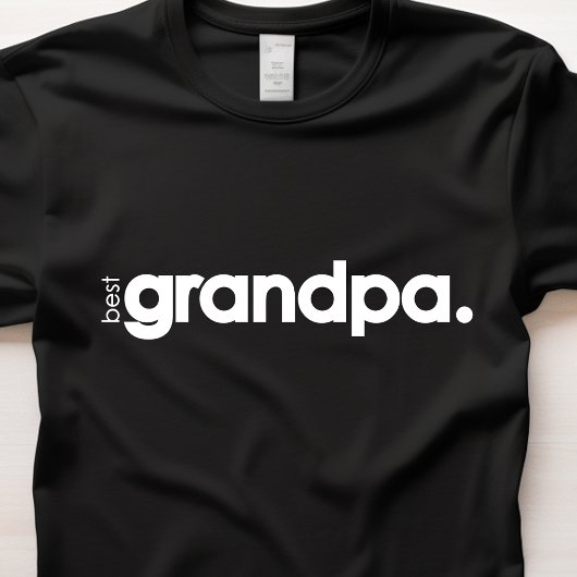 Minimalistisch bester Opa Basic T - Shirt für Männ