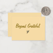Minimalistisch Beyound Dankbarkeit Vielen Dank Mitteilungskarte (Vorderseite/Rückseite Beispiel)