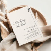 Minimalistisch bindet sie das Brautparty des Knote Einladung