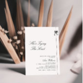 Minimalistisch bindet sie das Brautparty des Knote Einladung