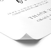 Minimalistisch Bitte unterschreiben Sie unser Gäst Poster (Ecke)