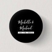 Minimalistisch Black Beruflich Modern Button (Vorderseite)