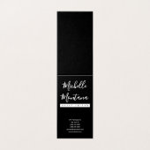 Minimalistisch Black Beruflich Modern Visitenkarten (Außenseite Aufgefaltet)