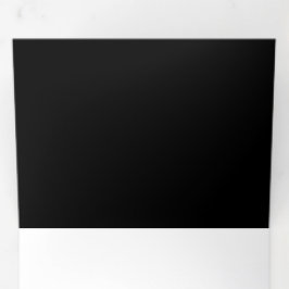 Minimalistisch Black Cat Silhouette Dreifach Gefaltete Einladung