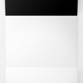 Minimalistisch Black Cat Silhouette Dreifach Gefaltete Einladung (Innenseite Mitte)