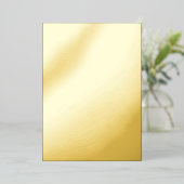 Minimalistisch Black Cat Silhouette Folieneinladung (Stehend vorne)