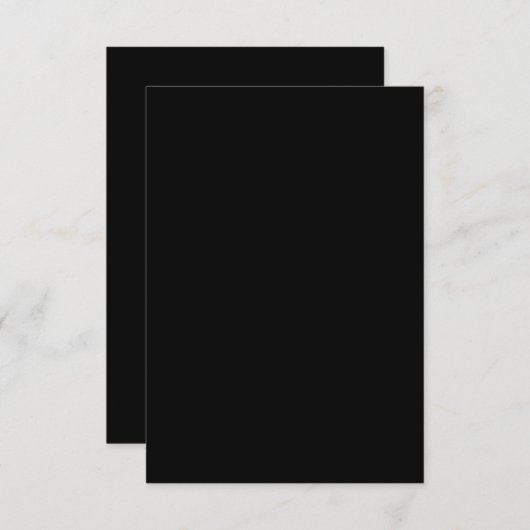 Minimalistisch Black Cat Silhouette Karte (Vorne/Hinten)