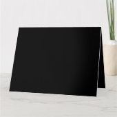 Minimalistisch Black Cat Silhouette Karte (Vorderseite)