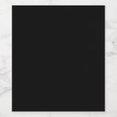 Minimalistisch Black Cat Silhouette Weinetikett (Einzelnes Label)