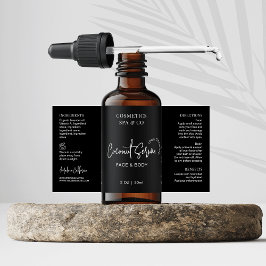 Minimalistisch Black Cosmetic Flasche 2 OZ Produkt