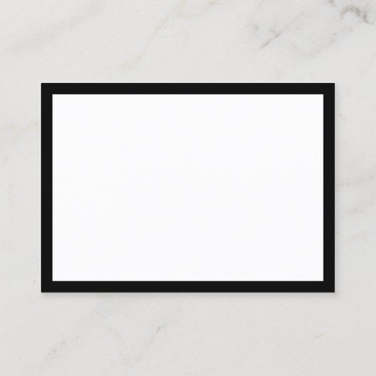 Minimalistisch Black Gerahmt Eleganter Chauffeur Visitenkarte (Rückseite)