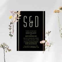 Minimalistisch Black Golden Simple