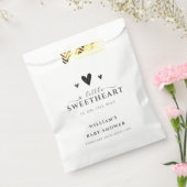Minimalistisch Black Little Sweetheart Babydusche Geschenktütchen (Versiegelt)