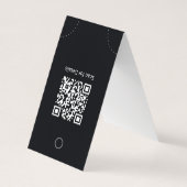 Minimalistisch Black Modern Juwelier Ohrring Displ Visitenkarten (Rückseite)