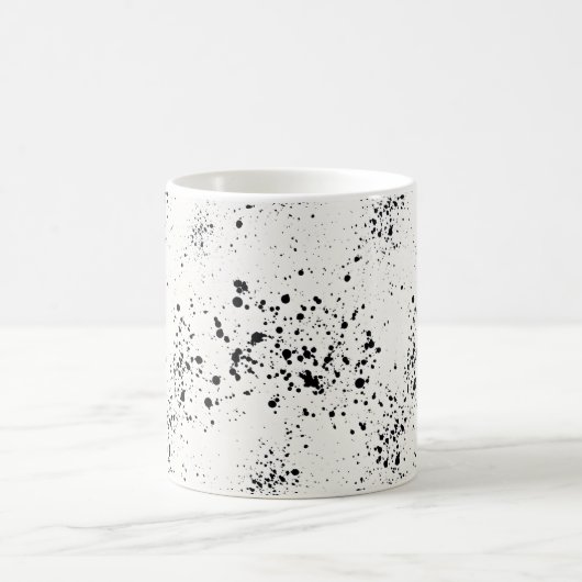 Minimalistisch Black Paint Spritzer Kaffeemaschine Kaffeetasse (Mittel)