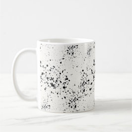 Minimalistisch Black Paint Spritzer Kaffeemaschine Kaffeetasse