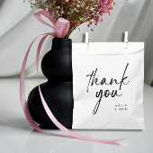 Minimalistisch Black Script Personalisiert Vielen  Geschenktütchen
