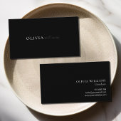 Minimalistisch Black Simple Beruflich Visitenkarte