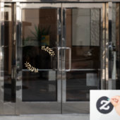 Minimalistisch Black Welome Fensteraufkleber (Büro Tür)