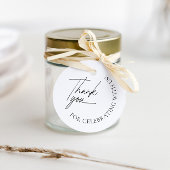 Minimalistisch Black & White Vielen Dank für Ihr I Geschenkanhänger